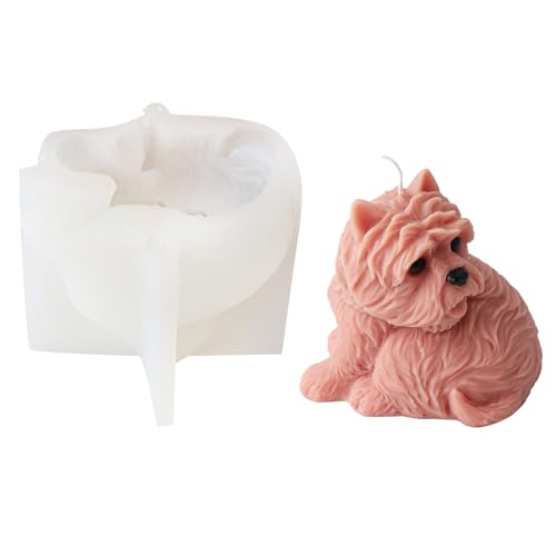 Lily Brown Katzen Silikonform Hund Kerzenformen Bär Ornament Formen Seife Backformen Bastelzubehör Für Kuchen Fondant Dekorationen von Lily Brown