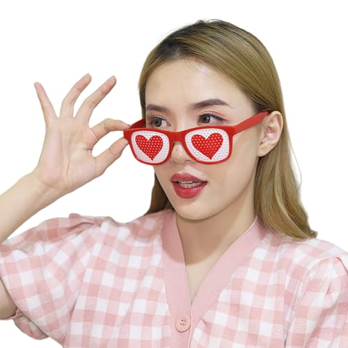 Valentinstag Lustige Brille Sonnenbrille Party Cosplay Brille Dekoration Zubehör Dekorative Brille Kostüme Brille Neuartige Partybrille von Lily Brown