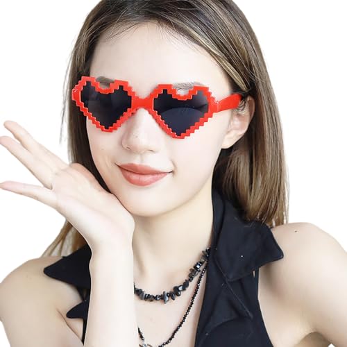 Valentinstag Lustige Brille Sonnenbrille Party Cosplay Brille Dekoration Zubehör Dekorative Brille Kostüme Brille Neuartige Partybrille von Lily Brown