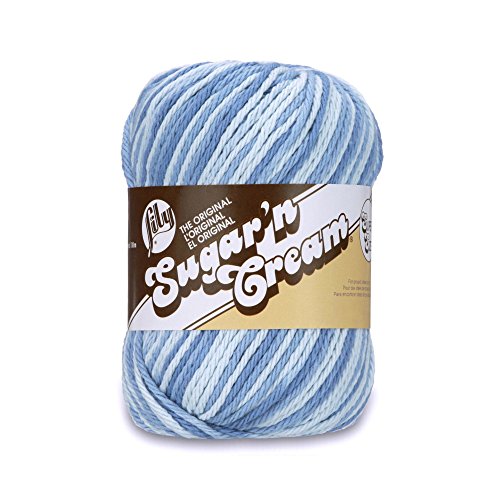 Lily Sugar'n Cream Super Size Ombres Garn, 85 g, verblasstes Denim, 1 Knäuel von Lily