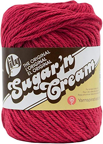 Lily 10200101530 Garn Sugar Cream Country Red, Baumwolle, 2.5 oz, 109 von Lily