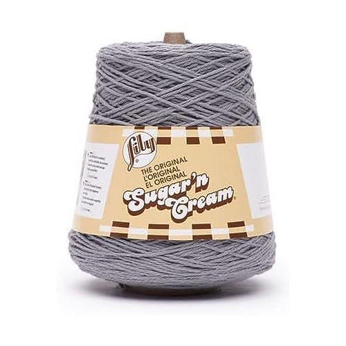 Lily Sugar'N Cream Cones Overcast-Garn, 1 Packung mit 400 g – Baumwolle – 4 Medium – Stricken/Häkeln von Lily