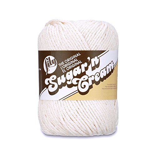 Lily Sugar 'N Cream Yarn-70.9g- Ecrue von Lily