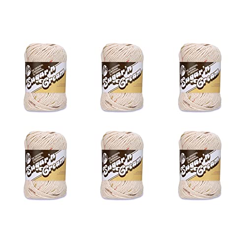 Lily Sugar'N Creme-Garn, 6er-Pack, Sonoma-Druck, 6 Stück von Lily