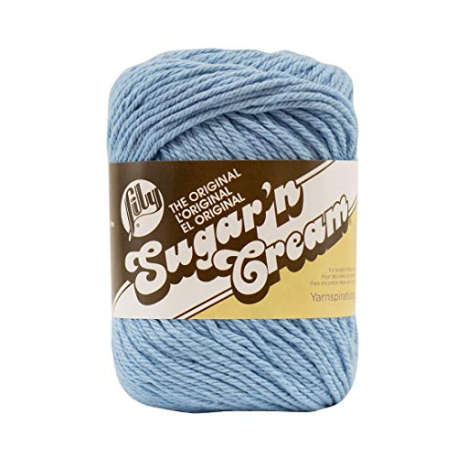 Lily Sugar 'n Cream Garn, hellblau, 60 ml von Lily