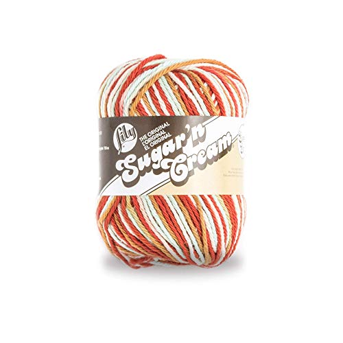 Lily Sugar'n Cream Super Size Ombres Garn, 85 g, Sunrise Ombre, 1 Knäuel von Lily