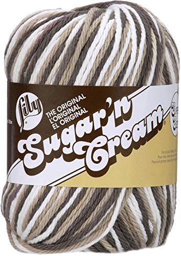 Lily Sugar'n Cream Supersize Ombres Garn, 85 g, Chocolate Ombre, 1 Knäuel von Lily