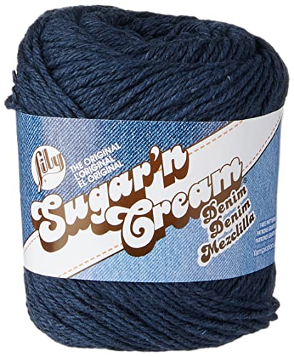 Lily Sugar 'n' Creme Solids, Ball aus Garn, Gewicht 70,9g Indigo von Lily