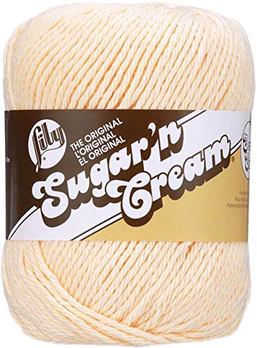 Spinrite The original Yarn Garn, Baumwolle, cremefarben, 1 Pack, 184 von Lily