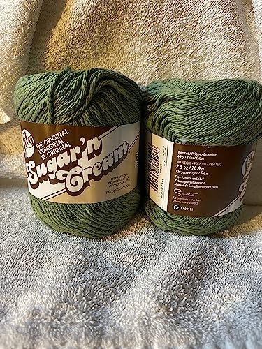 Sugar'N Cream Garn, Solids-Sage Green von Lily