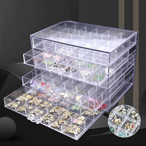 120 Grids Nail Decoration Sequence Organizer Sortierbox Nail Art Aufbewahrungsbox Sortimentskasten Storage Box für Diamond Painting,Nagel, Nail Art, Schmuck, Perlen, Strass, Pillen,DIY Kunsthandwerk von Lilyeriy