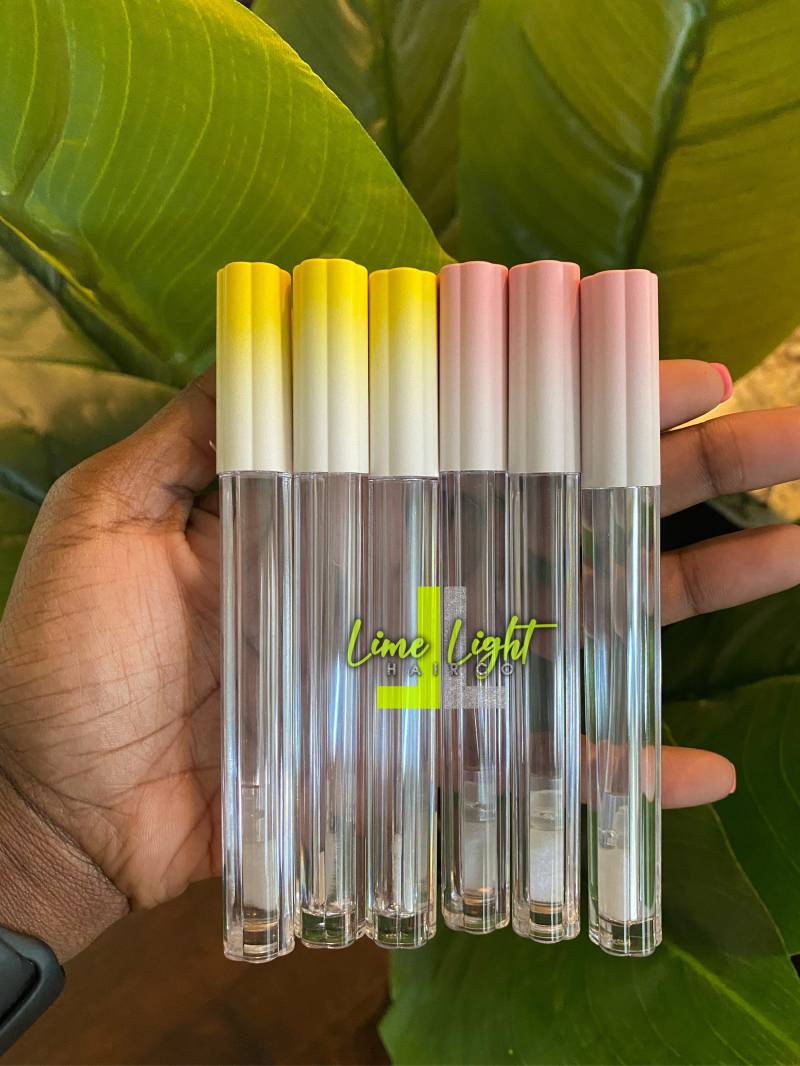 Blumentop Lipgloss Tubes| Klare Matte von LimeLightCosmetics