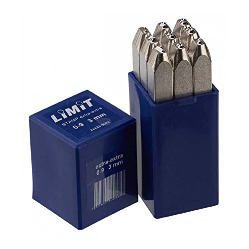 Limit 244330502 Zahlenstempel für Edelstahl und Metall, 6 mm Höhe von Limit