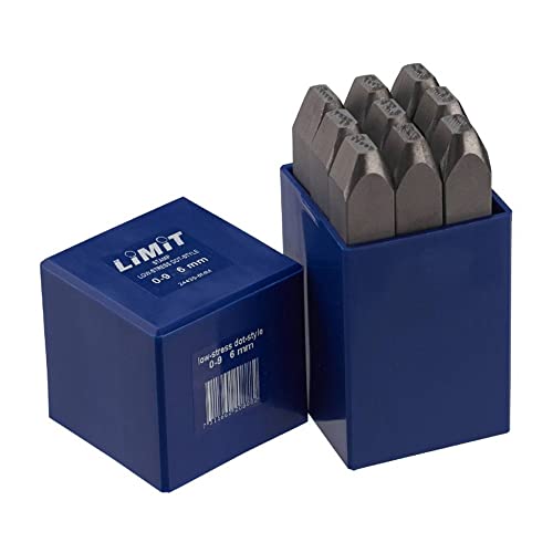 Limit 244350500 Zahlenstempel für Stahl und Metall, Niederdruck, 6 mm Höhe von Limit