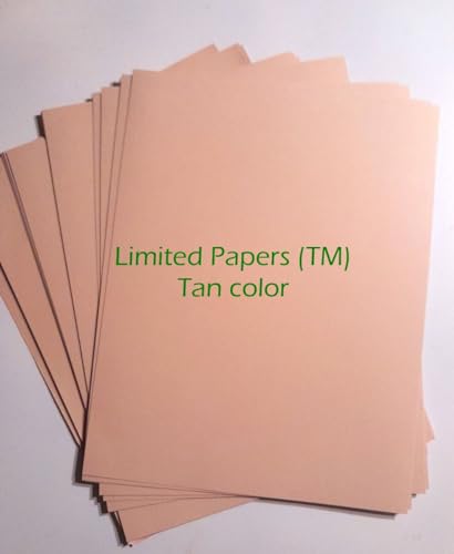 Kopier- und Druckpapier, 8,5 x 11, 9 kg, Hellbraun, 500 Blatt (9 kg, 21,6 x 27,9 cm) von Limited Papers