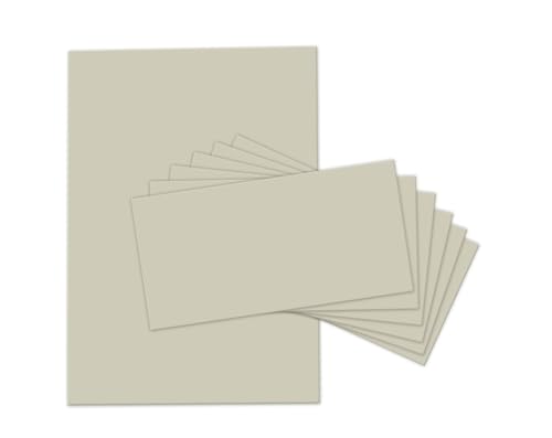 Briefpapier-Set 10 Briefbögen DIN A4 (Papier 90 g/qm) + 10 Umschläge DIN lang (22 x 11 cm) haftklebend beidseitig bedruckbar Kopierpapier für Einladung Briefpost Firmenpost Urkunde beige Sandfarbe von Limonia