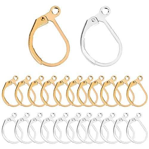 100 Stück Leverback Ohrhaken Gold Ohrringe Personalisierte Schmuckherstellung Rostfreie Französische Geschenke Frauen von Limtula