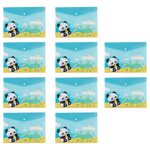 10pcs Cartoon Datei Ordner Buchstabengröße Dokument Organisatoren Schaltflächen Schließe Wasserbeständige Dateibeutel Für Büro von Limtula