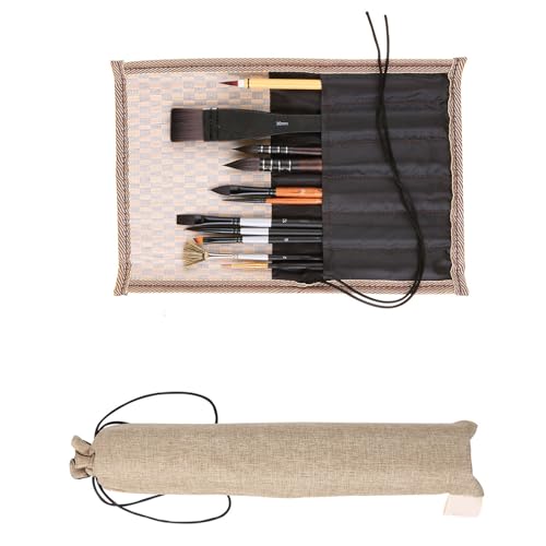 11Pcs Professionelle Künstler Pinsel Mit Lagerung Fall Aquarell Pinsel Für Öl Acryl Aquarell Rock Malerei von Limtula