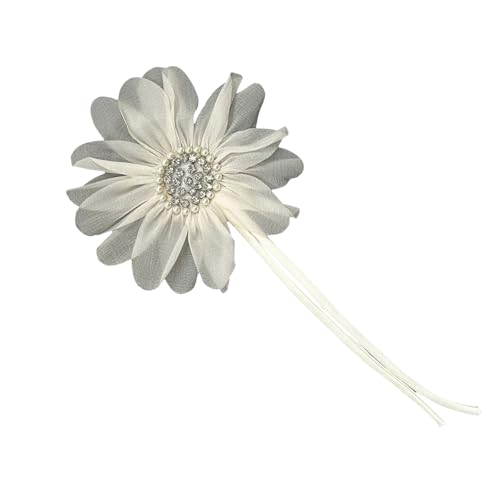 19 cm Strass-3D-Blumen-Applikation für handgefertigte Hochzeitskleid, Nähblume für Kleid, Corsage, Kostüm, Nähen auf Applikation von Limtula