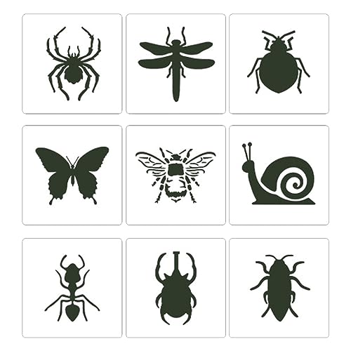 9pcs Insektenvorlagen Kunstzeichnung Schablone Für Kindermalerei Auf Papier Canvas Scrapbooking Kartenherstellung Klassenzimmerdekoration 9pcs Insektenvorlagen Kunstzeichnung Schablone Für Kindermalerei Auf Papier Canvas Scrapbooking Kartenherstellung Klassenzimmerdekoration von Limtula