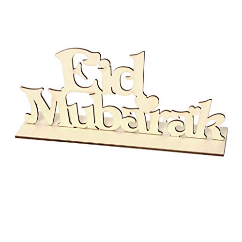 Eid Holz Orament Home Decor Letters Natural Holz Innenar von Limtula