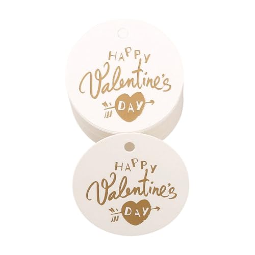 Elegante Herz-/runde Etiketten für Valentinstagsgeschenke und Überraschungen, dekorative Paar-Verzierungen, 100 Stück Elegante Herz-/runde Etiketten für Valentinstagsgeschenke und Überraschungen, dekorative Paar-Verzierungen, 100 Stück von Limtula