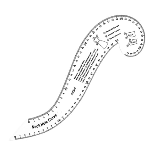 Französische gebogene Lineal-Vorlagen für professionelle Schneider und Anfänger, Modedesign, Kleidungsmuster, Schneiderei von Limtula