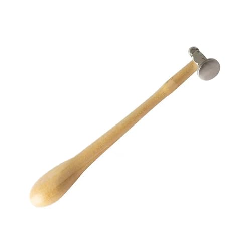 Handhammer aus Metall für Schmuckherstellung, Eisenkopf-Hammer mit ergonomischem Holzgriff, praktisches Werkzeug zur Schmuckherstellung von Limtula