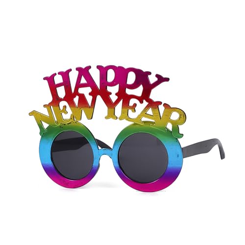 Limtula 2025 Happy New Year Eyewear Einzigartige lustige Brillen Dekorationen Brillen für Feiertage von Limtula