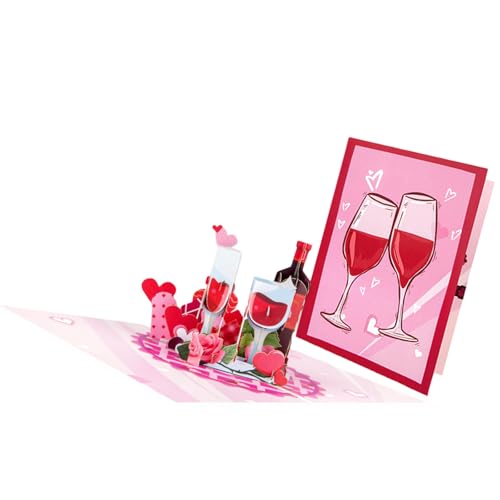 Limtula 3D Valentines Karte Mit Umschlag Valentines Grußkarte Für Familienfreundin Ehefrau Jubiläum Und Valentine Limtula 3D Valentines Karte Mit Umschlag Valentines Grußkarte Für Familienfreundin Ehefrau Jubiläum Und Valentine von Limtula