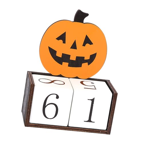 Limtula Mehrzweck-Countdown-Kalender für Halloween, Party, Atmosphäre, Holz, mit manueller Datumsanpassung, für jedes Alter von Limtula