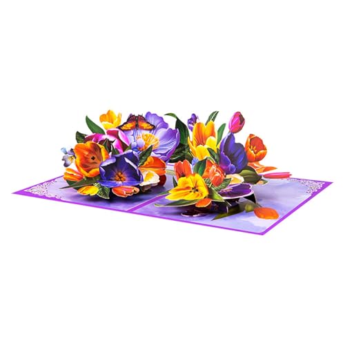 Limtula Mode Popup Tulips Geburtstagskarten Handgefertigte Blumengrußkarten Mit Umschlag Für Männer Und Frauen Besonderen Limtula Mode Popup Tulips Geburtstagskarten Handgefertigte Blumengrußkarten Mit Umschlag Für Männer Und Frauen Besonderen von Limtula