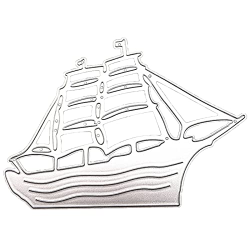 Limtula Segelschiff Stanzformen Schiff Prägestempel Schnitte Scrapbooking Vorlage Für Kinder Erwachsene Kartenherstellung Papier Basteln von Limtula