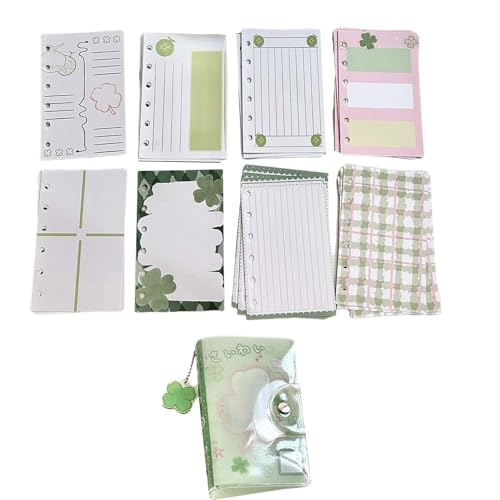 Vierblätter Clovers Sticker Organisatoren Ein 7-Binder Notizbuch Aufkleber Speicherbuch Tragbares Pocket Notebook Für Aufkleber von Limtula