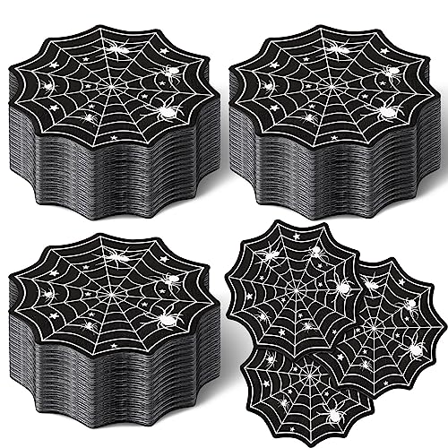 Lincia 200 Stück Halloween Servietten Spinnennetz Servietten Einweg Gäste Papierservietten Bulk Halloween Einweg Handtücher Halloween Party Dekorationen für Badezimmer Abendessen Küche Party Supplies von Lincia