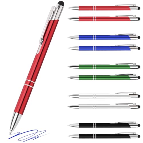 Lindahandel Kugelschreiber,Stift 10 stück,Ballpoint Pen,Ergonomische Schreibstifte Set,Mit Touchscreen-Funktion Klickkugelschreiber,Rot Kugelschreiber mit Schwarz Mine Lindahandel Kugelschreiber,Stift 10 stück,Ballpoint Pen,Ergonomische Schreibstifte Set,Mit Touchscreen-Funktion Klickkugelschreiber,Rot Kugelschreiber mit Schwarz Mine von Lindahandel