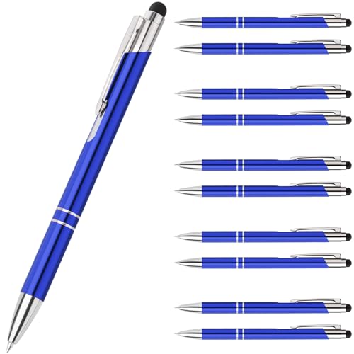 Lindahandel Kugelschreiber,Stift 20 stück,Ballpoint Pen,Ergonomische Schreibstifte Set,Mit Touchscreen-Funktion Klickkugelschreiber,Blau Kugelschreiber mit Schwarz Mine Lindahandel Kugelschreiber,Stift 20 stück,Ballpoint Pen,Ergonomische Schreibstifte Set,Mit Touchscreen-Funktion Klickkugelschreiber,Blau Kugelschreiber mit Schwarz Mine von Lindahandel