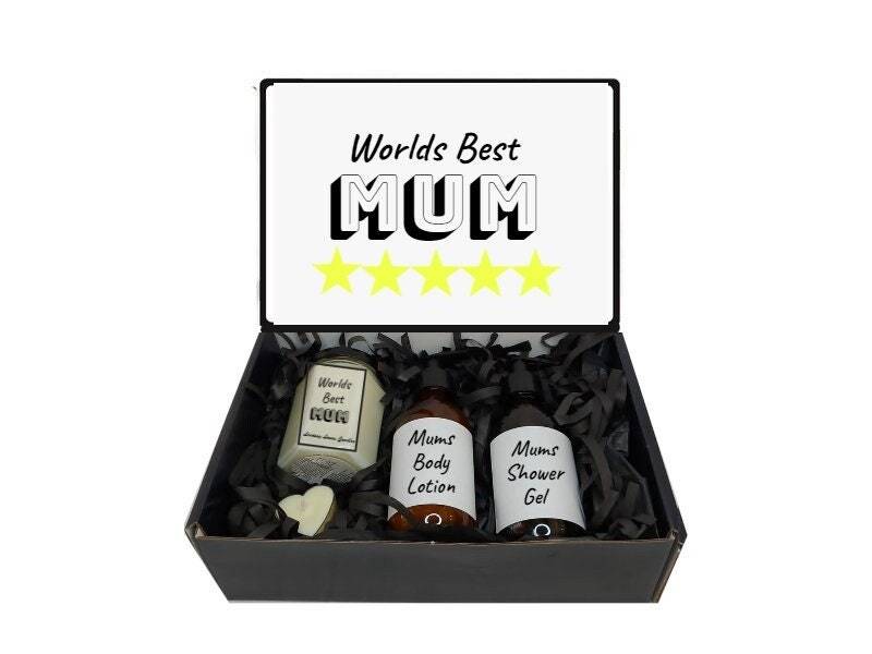 5 Sterne Mama Geschenkbox Geschenkkorb - Individuell/Personalisiert Worlds Best Mum von LindsayLucasCandles