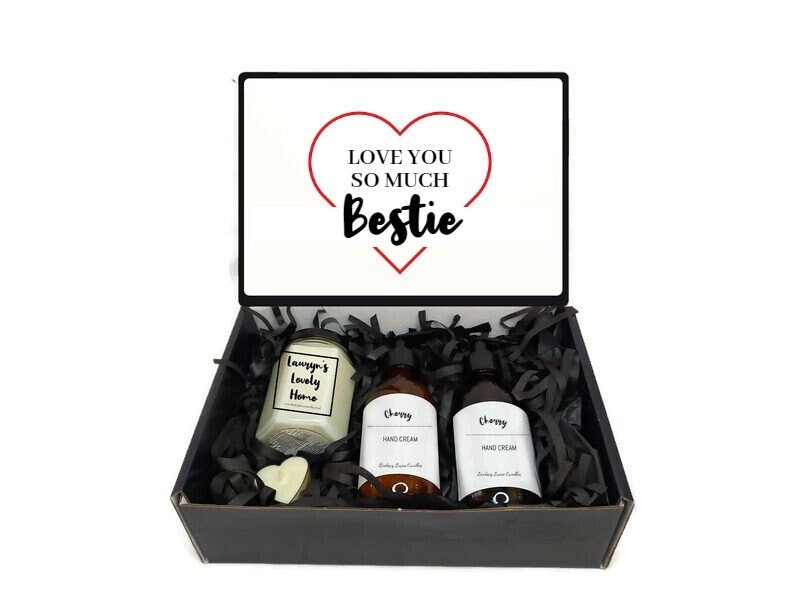 Bestie Geschenkbox Geschenkkorb - Love You So Much von LindsayLucasCandles