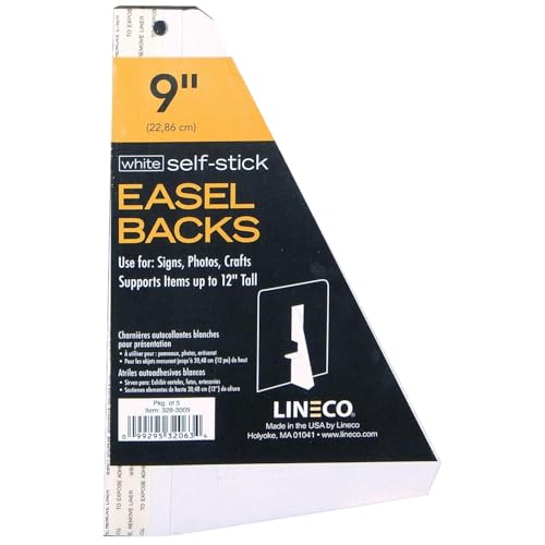 LINECO OSFA Spanplatten-Staffelei-Rückseite, selbstklebend, Einzelflügel, 22,9 cm, 5 Stück von Lineco