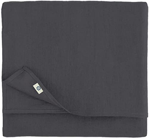 Linen & Cotton Tischdecke Stoff Tischtuch Decke Nordic - 100% Leinen, Schwarz (137 x 300 cm) Rechteckig Tischwäsche Einfach für Home Haushalt Haus Küche Dekoration Esstisch Restaurant Hotel Cafe Party von Linen & Cotton