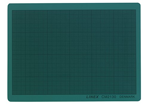 Linex Schneidematte A4 21x30cm, mit mm-Raster, selbstheilende Schnittfläche, grün von Linex