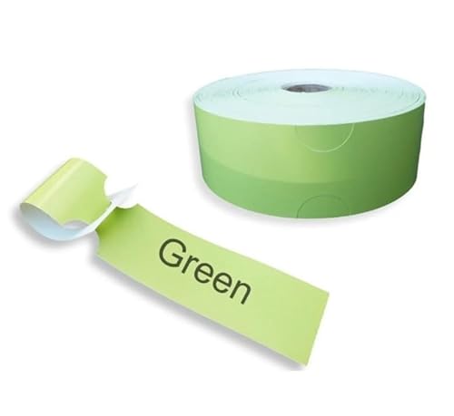 250 x Roll Tags Wrap Around Coded Poly Identification Markers Food Tree (Grün) von Link Print and Packaging Ltd