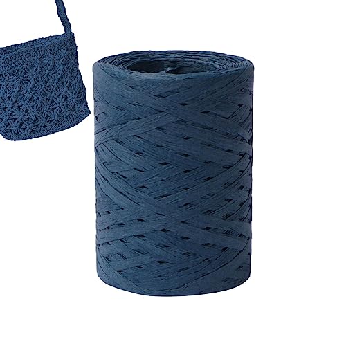 Linsition Naturbast Papierband Bastgarn Zum Häkeln | Bast Raffia Natur Papierschnur, Packschnur Für Handwerksprojekte, Geschenkverpackung, Weben Und Gärtnern von Linsition