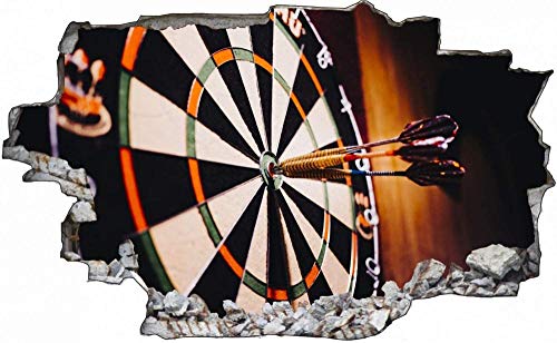 Wandtattoo Dartscheibe Bullseye Wandsticker Wandaufkleber 3D-Effekt Durchbruch für Babyzimmer Kinderzimmer 60x90cm von Linyuan