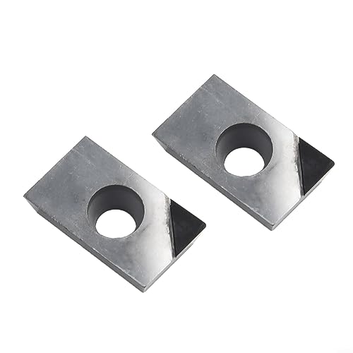 Lioaeust Hartmetall-Einsätze-Set, 2 Stück APKT1604 PCD Hartmetall-Einsätze Aluminiumklinge APKT1604 PCD Gebrauchtes Ersatzwerkzeug für Aluminiumwerkzeuge von Lioaeust