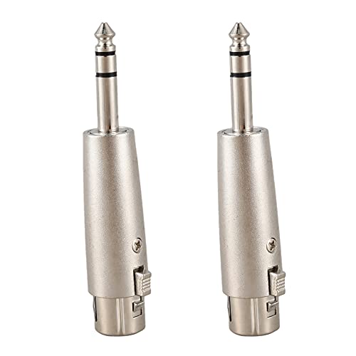 Lioggyet 2 x XLR auf Buchse 6,3 mm Mini-Patchkabeladapter von Lioggyet