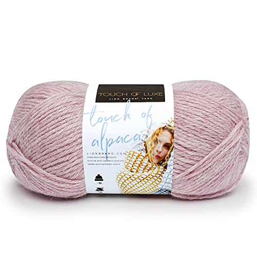 Lion Brand Yarn 674-104 Touch of Alpaka Garn, Blush, One Skein, 190 meter von Lion Brand Yarn