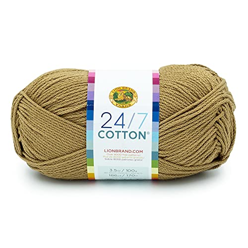 (1 Knäuel) 24/7 Baumwollgarn, Heuballen von Lion Brand Yarn